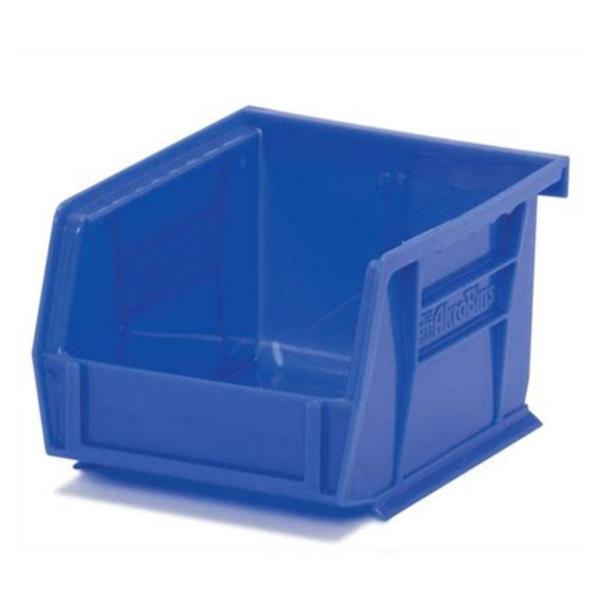 Marketlab Bin Organizer 4-1/8X5-3/8X3" Blue Heavy Duty Polymer With Label Slot Each - 6033-BL