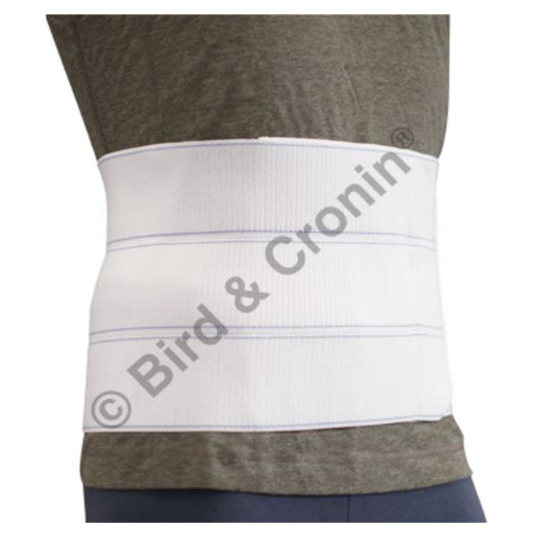 Bird & Cronin Binder Comfor Abdominal Elastic Four Panel White Size 12" Unisize Ea - 8144720
