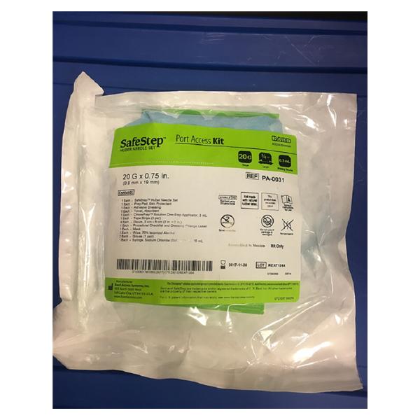 Bard Access Systems Kit Port Access W/O Y-Site Safestep 20Gx3/4" With Sodium Chloride Lf Strl 5/Ca - PA-0031