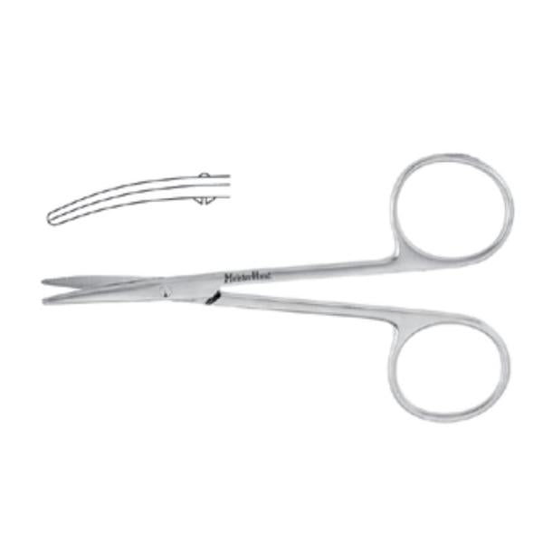 Miltex-Integra Scissors Strabismus Meister-Hand 4-1/2" Curved Stainless Steel Ea - MH5-314