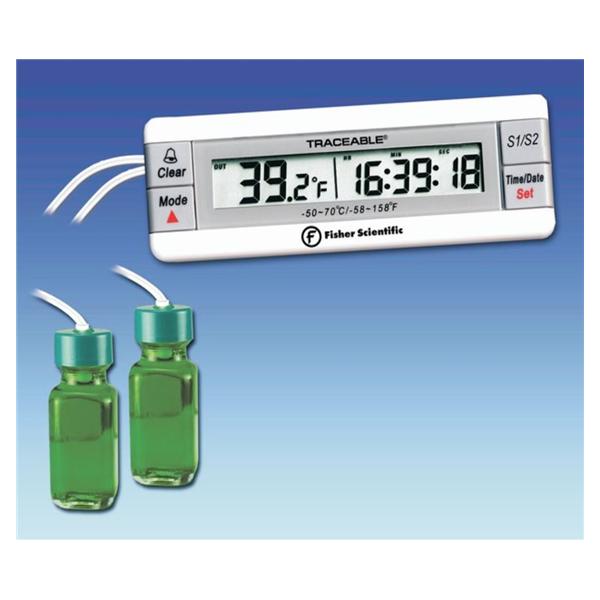 Control Company Thermometer Lb Traceable -50-70C/-58-158F Dgtl 3 Lcd Dspl Btl Prb 3.5X1.75X1" Ea - 15078184