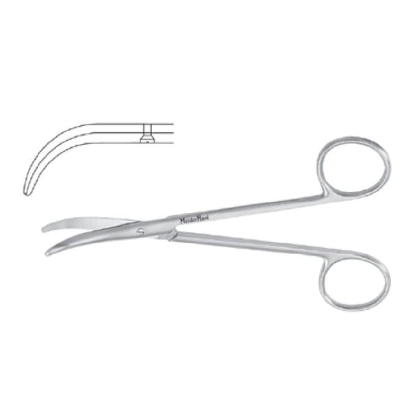 Miltex-Integra Scissors Dissecting Fomon Meister-Hand 5" Strong Curved Stainless Steel Ea - MH21-602