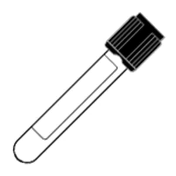 Becton-Dickinson Tube Ven Bc Vacutainer 2.4Ml 13X75 Gls Bfr Sod Cit 0.105M Blk 1000/Ca - 369741