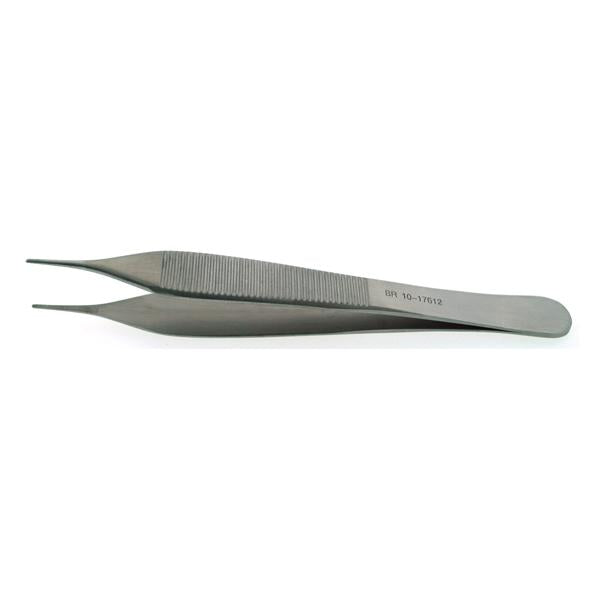 BR Surgical, Forcep Micro Adson 4-3/4" Serrated Stainless Steel Ea - BR10-17612