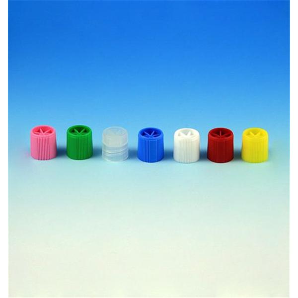 Globe Scientific Screw Cap Polypropylene Blue 1000/Pk - 6136B