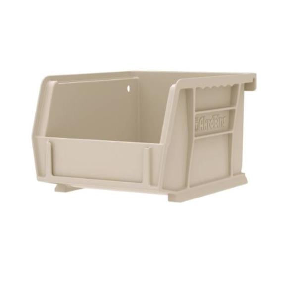 Akro-Mils Bin Storage Akrobins 7-3/8X4-1/8X3" Stone Polymer With Label Holder 24/Case - 30220STONE