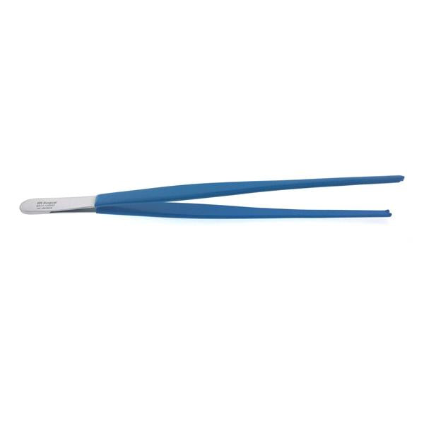 BR Surgical, Forcep Tissue 10" 1X2 Teeth Blue Coated Ea - BR71-12625C