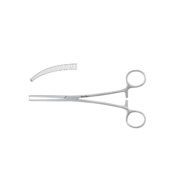 Miltex-Integra Forcep Kocher Meister-Hand 5-1/2" Serrated Curved 1X2 Teeth Stainless Steel Ea - MH7-68