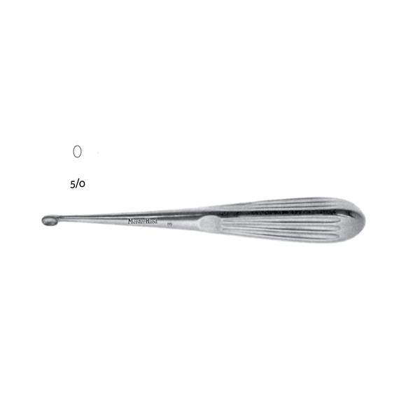 Miltex-Integra Curette Mastoid Spratt Meister-Hand 6-1/2" #5/0 Oval Cup Tip Stainless Steel Ea - MH19-700