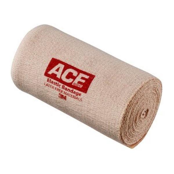 3M Healthcare Bandage Ace 4"X2Yd Stretch Elastic Velcro Closure Beige Latex 72/Case - 207604