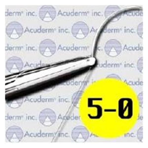 Acuderm Suture 5-0 Nylon C-2 Acu-Suture Black 10" Monofilament 12/Bx - SUC2510