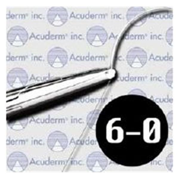 Acuderm Suture 6-0 Nylon C-2 Acu-Suture Black 10" Monofilament 12/Bx - SUC2610
