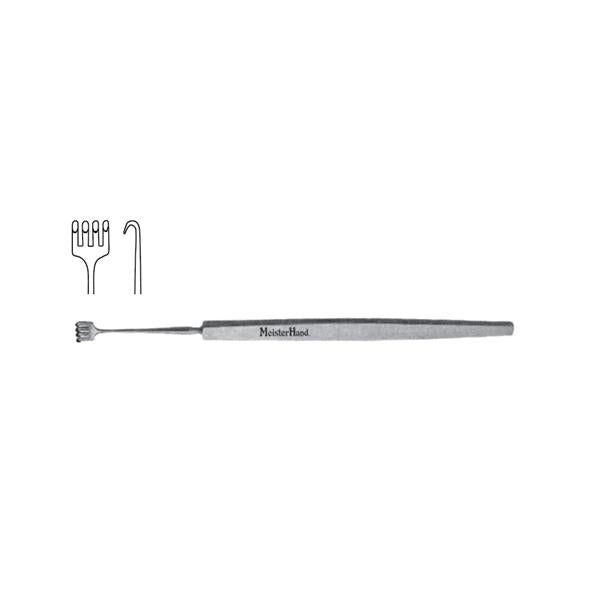 Miltex-Integra Retractor Knapp Meister-Hand 5-1/4" 4 Blunt Prong Stainless Steel Ea - MH18-102
