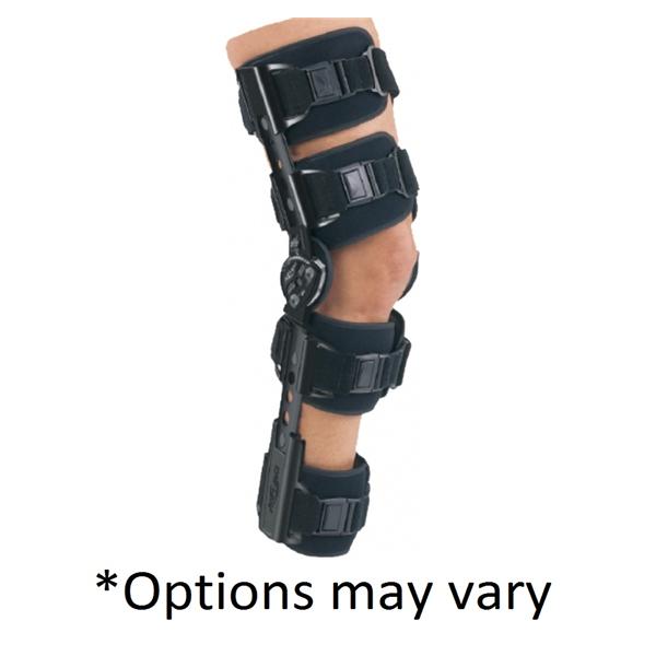 DJO Brace Post-Op Trom Advance Adult Knee Full Foam Black Size X-Large Universal Ea - 11-9116-9
