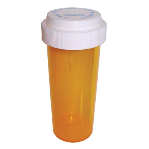 Clarke Container Division Vial Medicine Plastic 40 Dram Amber 130/Ca - 27040