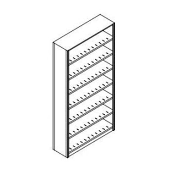 Datum Filing Systems Shelving Unit Starter Vu-Stak 12X36X85-1/4" Steel Ea - 851236-S7