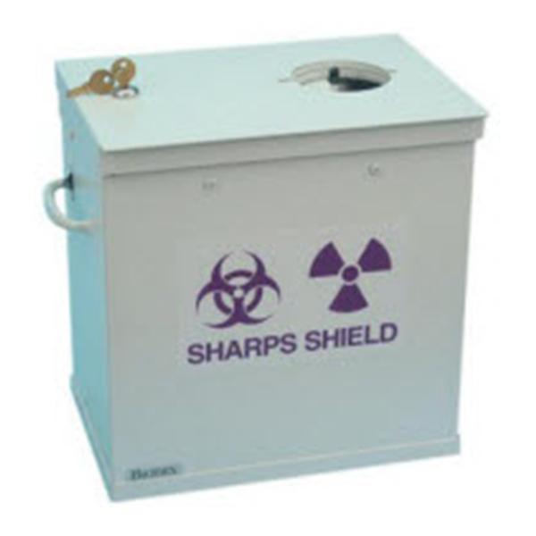 Biodex Medical Systems Shield Shrp Monoject Sm/Md Stl/Ld/Powder-Coat Fnsh Kylck F/ 039-387 Cntnrs Each - 039-326
