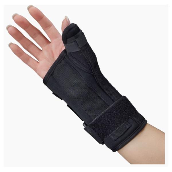 Deroyal Industries Inc Splint Wrist/Thumb Foam Black Size 8" X-Small Right Ea - A125204