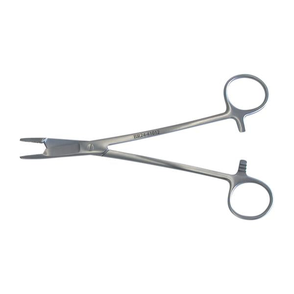 BR Surgical, Holder Needle Olsen-Hegar 4-3/4" Serrated Jaw Straight Stainless Steel Ea - BR24-41012