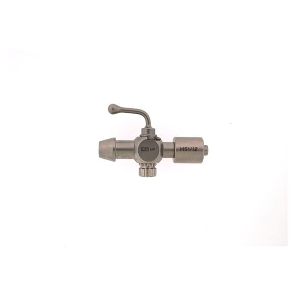 BR Surgical, Stopcock 2-Way Stainless Steel Male Luer Lock Connector Each - BR50-13200