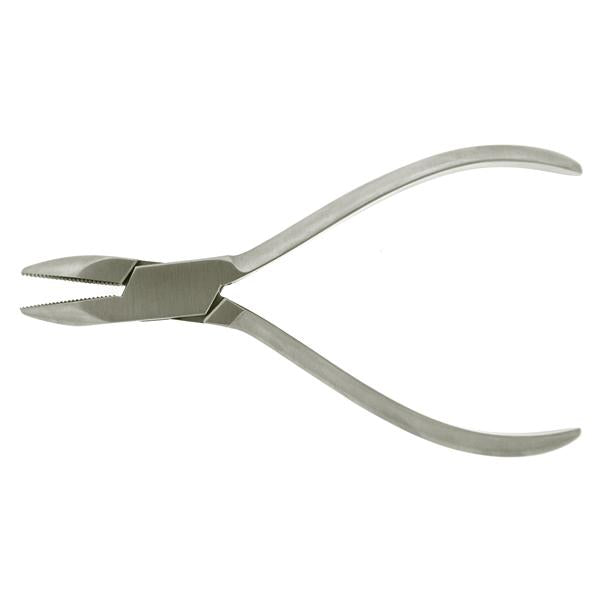 Hermann Medizentechnik Pliers Needle Nose 5-1/2" Grooved Stainless Steel Ea - BR33-56714