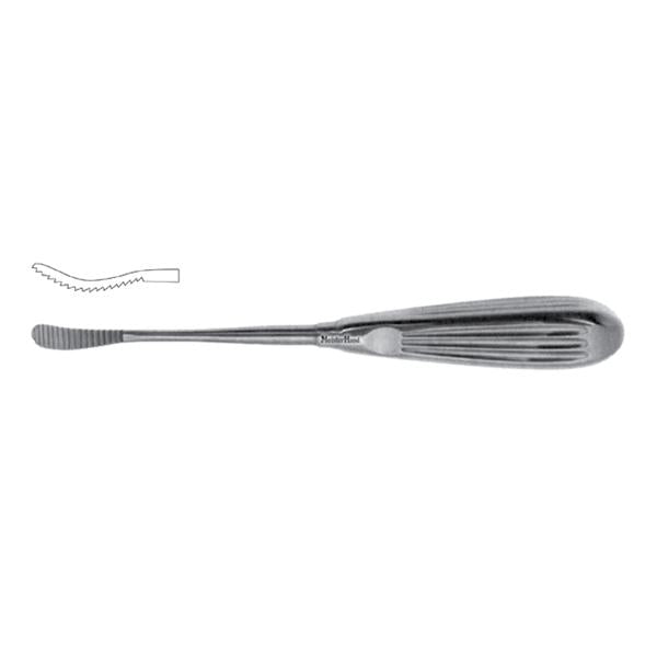 Miltex-Integra Rasp Glabella Aufricht Meister-Hand 8-1/4" Curved Forward Cutting 8Mm Tip Ss Ea - MH21-346