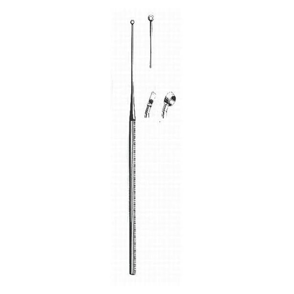 BR Surgical, Curette Ear Buck #3 Angled Stainless Steel Ea - BR44-11703