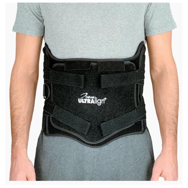 Deroyal Industries Inc Orthosis Ultralign + Adult Lumbar Sacral Non-Tapered Black Size X-Large Ea - UPL1630-15