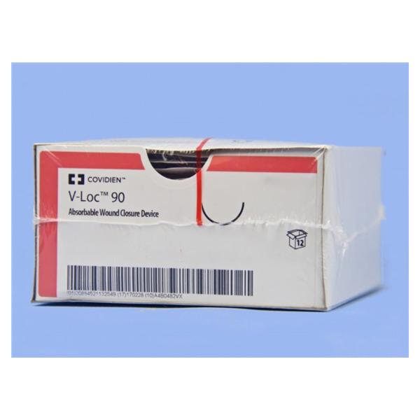 Medtronic MITG-Covidien Suture 2-0 Glycolide P-14 V-Loc 90 Undyed 23" Barbed Absorbable 12/Ca - VLOCM0135
