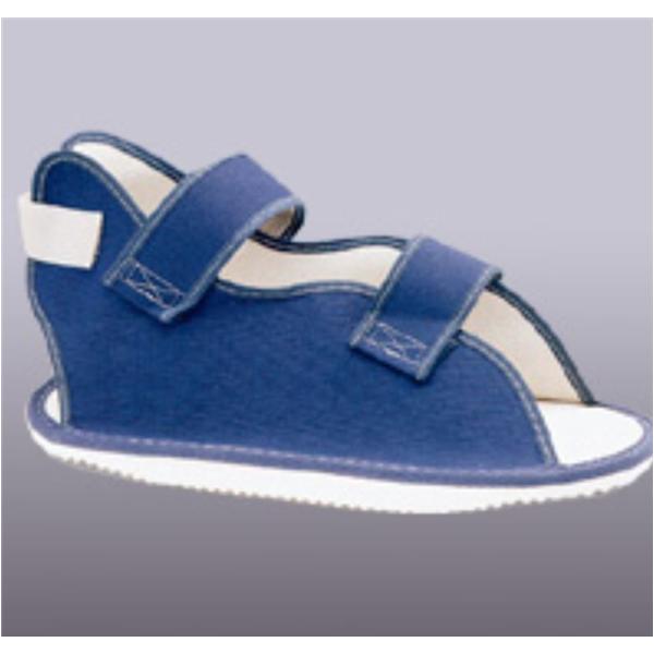 BSN Medical Shoe Cast Canvas Navy Blue Rocker Sole 12-5/8X5-3/8" Size Large Ea - 43-101602