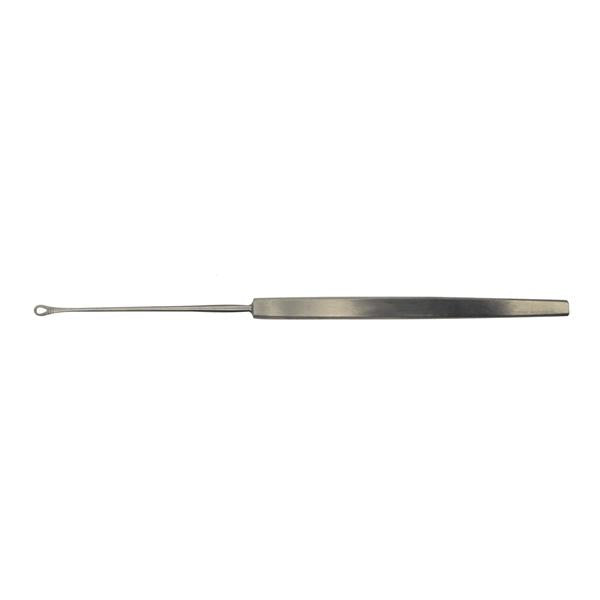 BR Surgical, Curette Ear Shapleigh 5-1/8" Small Serrated Loop Tip Stainless Steel Ea - BR44-19401