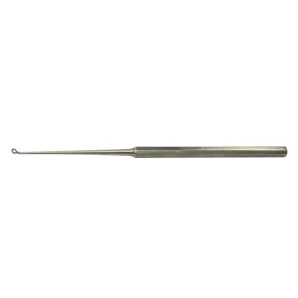 BR Surgical, Curette Buck 6-1/2" #1 Blunt Tip Curved Stainless Steel Ea - BR44-12001