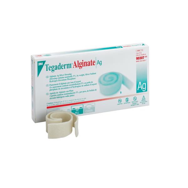3M Healthcare Dressing Neuro Tegaderm Alginate 1X12" Patties Patties Sterile Lf 5X4Bx/Case - 90307