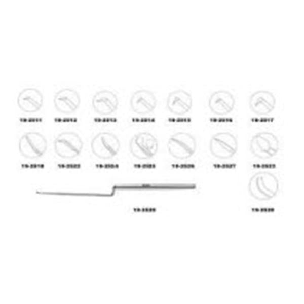 Miltex-Integra Pick House 6-39/64" Octagonal Handle 0.33Mm Long Point/90 Degrees Oval Ss Ea - 19-2516