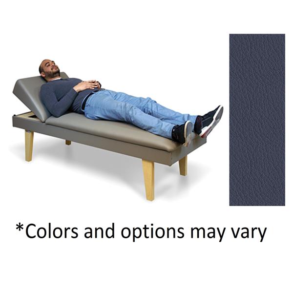 Hausmann Industries Couch Recovery Inwood 72X27X18" Maple Laminate Leg Indigo Blue W/ Adj Hdrst Ea - 7905-752