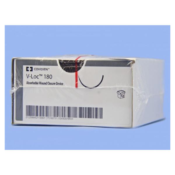 Medtronic MITG-Covidien Suture 4-0 Polyglyconate P-12 V-Loc 180 Clear 12" Barbed Absorbable 12/Ca - VLOCL0013