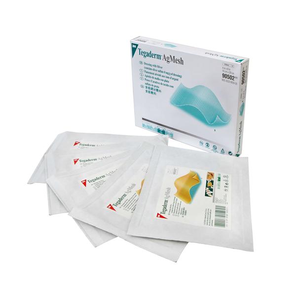 3M Healthcare Dressing Mesh Tegaderm Ag Silver 4X8" Sterile Absorbent 5X4/Case - 90502