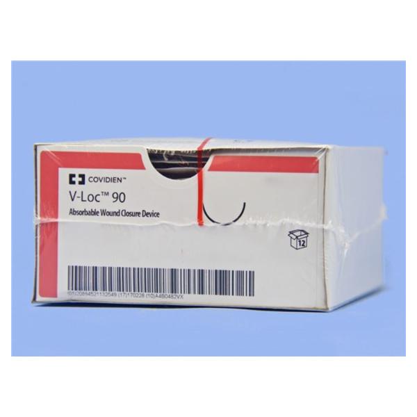 Medtronic MITG-Covidien Suture 4-0 Glycolide P-14 V-Loc 90 Undyed 18" Barbed Absorbable 12/Ca - VLOCM0123