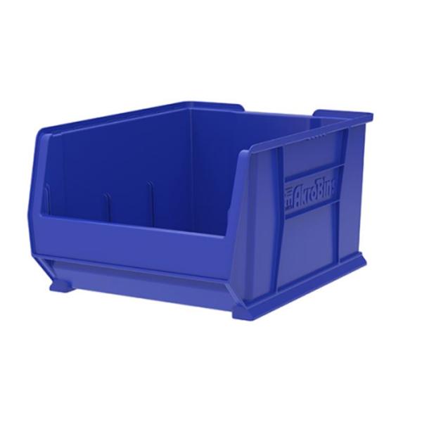 Akro-Mils Bin Storage Super-Size Akrobins 23-7/8X18-1/4X12" Blue Plastic W/ Lbl Hldr Ea - 30289BLUE