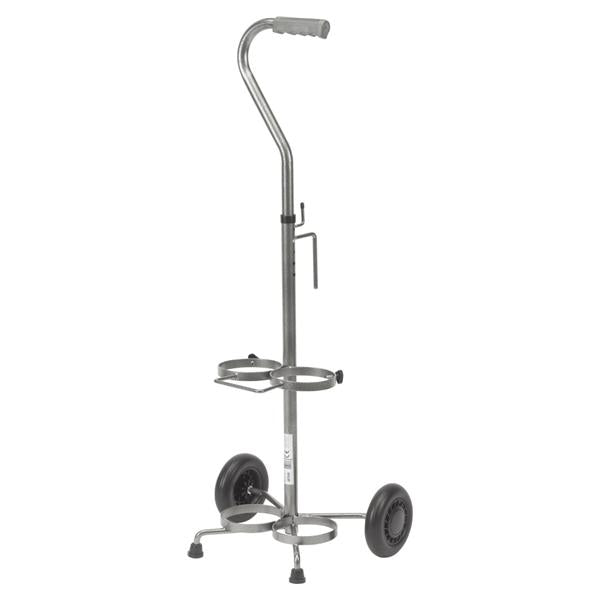 Drive Medical Designs Cart Cylinder 38-6/10X14-6/10X12-2/10" Dual Silver 2/Ca - 13001SV-2