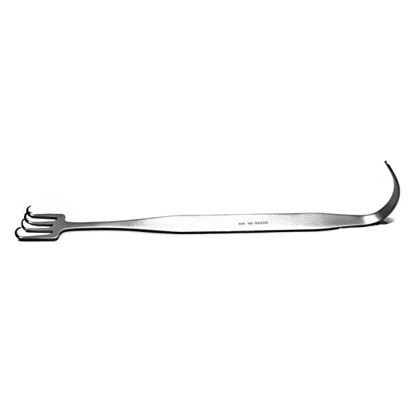 BR Surgical, Retractor Rake Freeman 7" 22Mm 4 Prong Stainless Steel Ea - BR18-25222