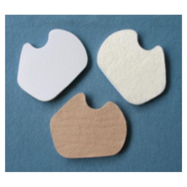 Aetna Felt Corporation Pad Orthopedic Dancer Mtrsl Felt 3.25X3" 1/8" Thick Adhesive White Right 100/Pk - 30119R