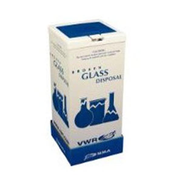 Bel-Art Products Carton Broken Glass _ Floor Model Cardboard/Polypropylene Blue/White 6/Package - 56617-801