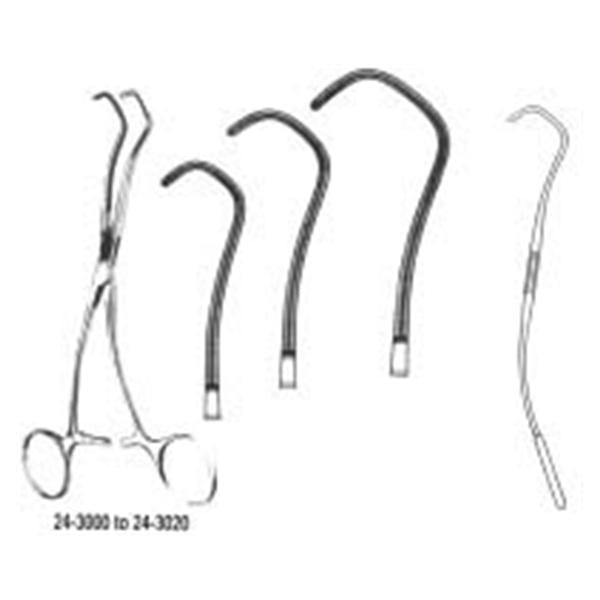 Miltex-Integra Clamp Anastomosis/Vascular Cooley-Derra 6-1/2" Small Stainless Steel Ea - 24-3000