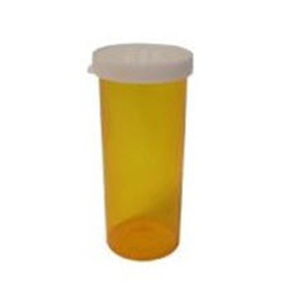 Clarke Container Division Vial Medicine Plastic 3-1/2" 40 Dram Amber 190/Case - 32040