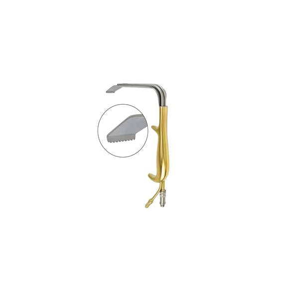 Miltex-Integra Retractor Abdominal Padgett 150X30Mm Angled Teeth Fiber Optic Ea - PM-899FO