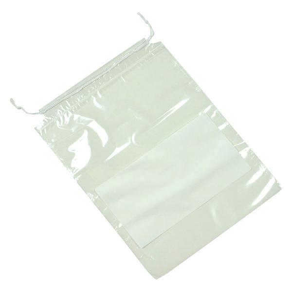 Elkay Plastics, Co Bag Transport Pl-T Pp 1-1/2Mil 2 Drwstrng Clsr/Rclsbl 10X14.5 Clr/Wht 1000/Ca - DS151014W