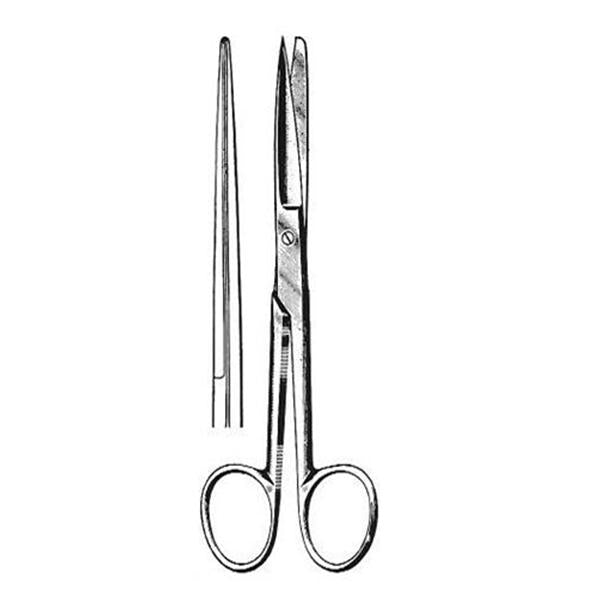 BR Surgical, Scissors Surgical Deaver 5-1/2" Sharp/Blunt Smooth Straight Stainless Steel Ea - BR08-14014