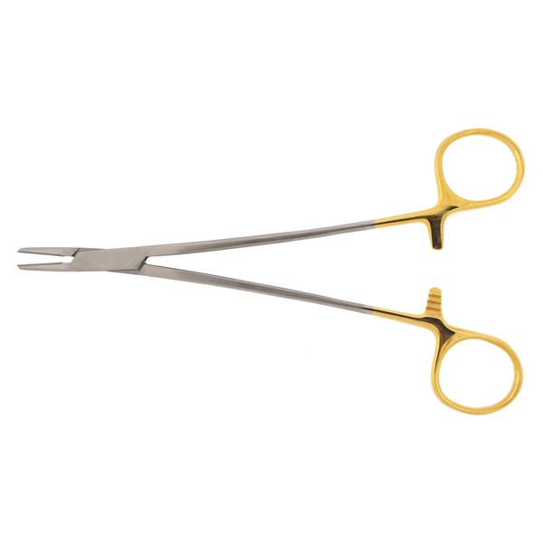 BR Surgical, Holder Needle Debakey 7" Serrated Jaw Straight Tungsten Carbide Ea - BR24-21418