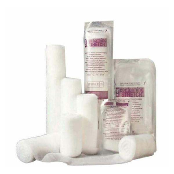 A.R. Medicom Bandage Medi-Stretch 3"X4.1Yd Conforming Polyester/Viscose Lf Non-Sterile 96/Ca - A305